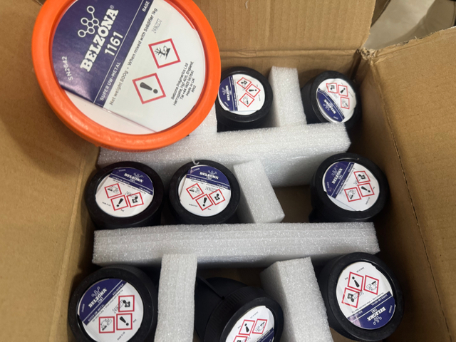 FM Belzona 1121 (Super XL-Metal) การซ่อมแซมโลหะการซ่อมแซมอุตสาหกรรมสำหรับเหล็กกล้าสแตนเลสเคลือบฟัน