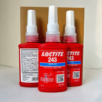 SL23 Loctites 243 242 241 กาวล็อคเกลียวทนต่ออุณหภูมิสูงกาวไซยาโนอะคริเลตแบบไม่ใช้ออกซิเจนคงที่และปิดผนึกโลหะทั่วไป
