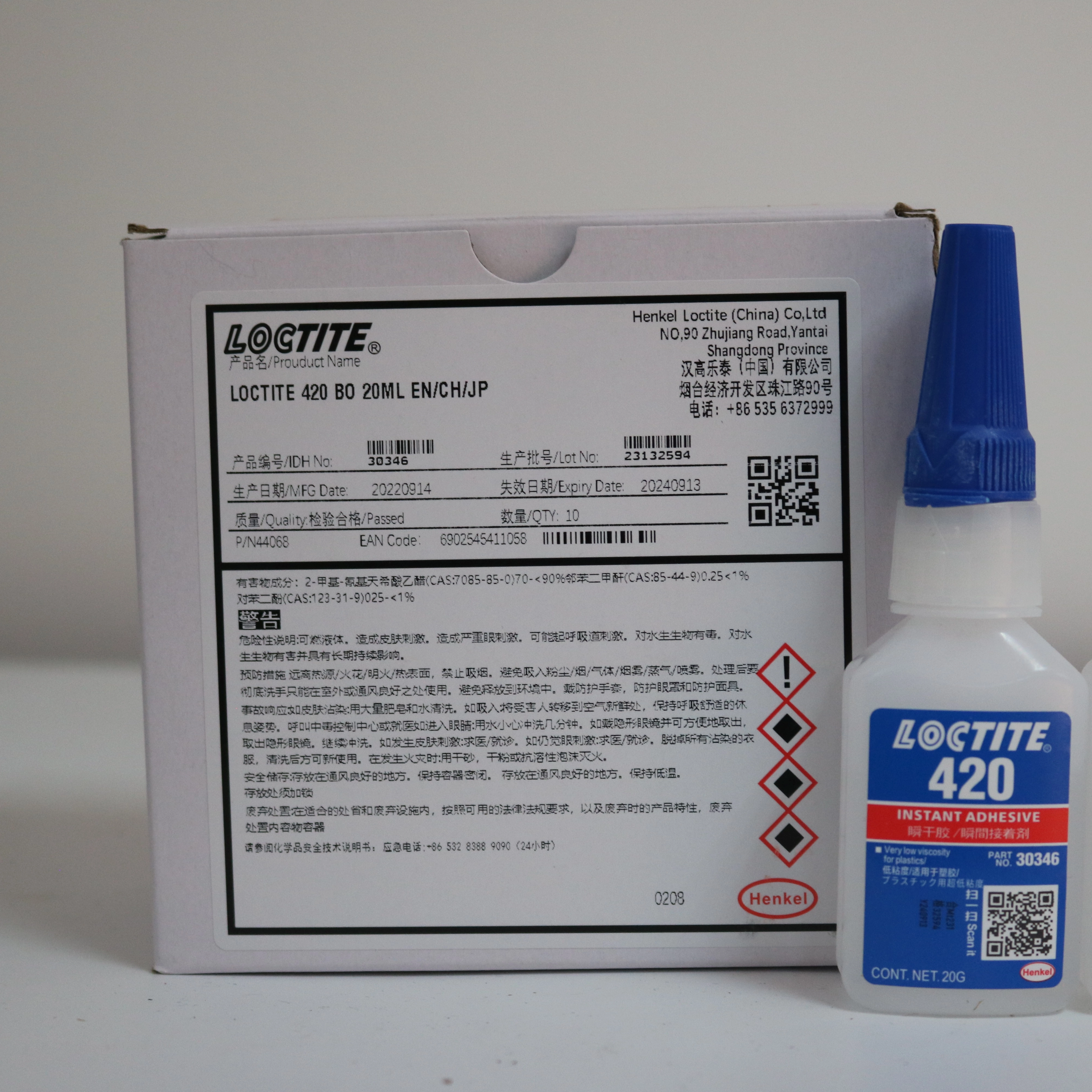 SL22 Loctit 460 20G กาวและสารเคลือบหลุมร่องฟัน Cyanoacrylate Bond กาวสำหรับพลาสติกโลหะ