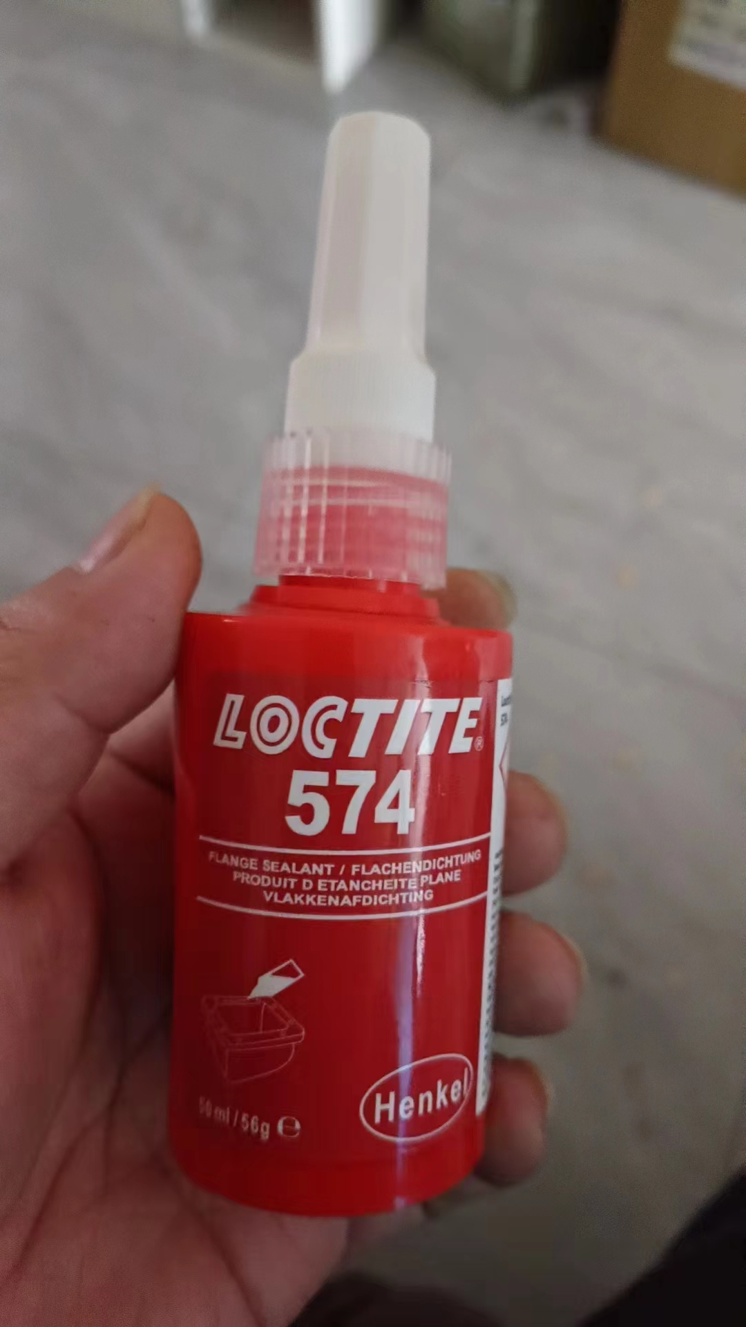 YJJ031 Henkle Loctiter 574 50ml Thixotropic ปะเก็นผลิตภัณฑ์ความต้านทานน้ำมันสูงซีลกาว